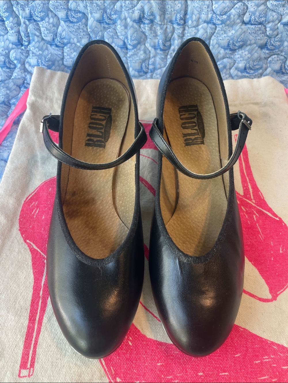 Tap Shoes Black with Ankle Strap made in Australia